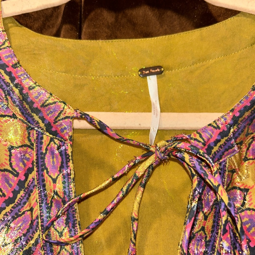 Free People Magic Moments Metallic Mini Dress - Picture 4 of 8